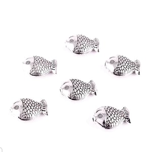 Beautiful Fish Spacer Beads Beach Charms Fish Beads Cruise Bracelet Mermaid Jewelry Supplies 11.5x8mm