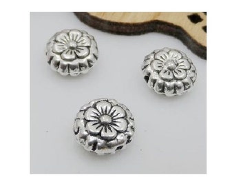 Lovely Flower Spacer Beads Chrysanthemum Flowers Floral Beading Findings 7.4 mm Jewelry Supplies