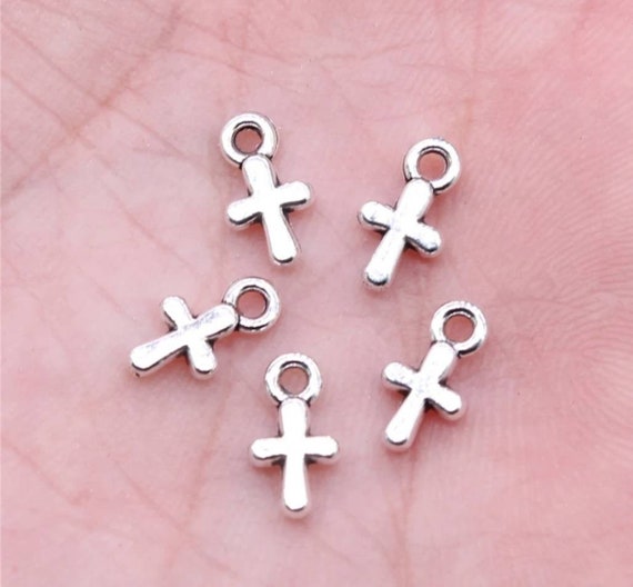 Teeny Tiny Cross Charms Mini Cross Charms Extremely Small