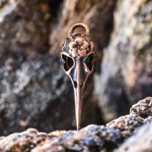 2 Bird Beak Skull Pendants Large Charms Atq Copper Tone Nicely Crafted Plague Doctor Mask Halloween Gothic Jewelry Supplies 41x13 mm