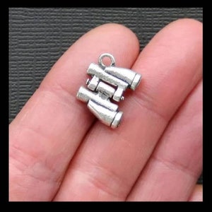 Binocular Charms 3D Camping Charms Scouting Bird Watching Charms or Mrs Kravitz Explorer Charm Jewelry Supplies 17x13.5x4mm