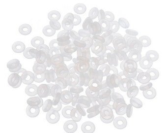 Rubber Rings Bead Stoppers for Bracelets Jewelry Findings Supplies 6mm