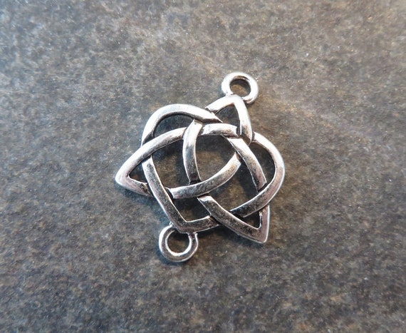 8 Celtic Cross Charms in Bronze Tone Metal 25mm