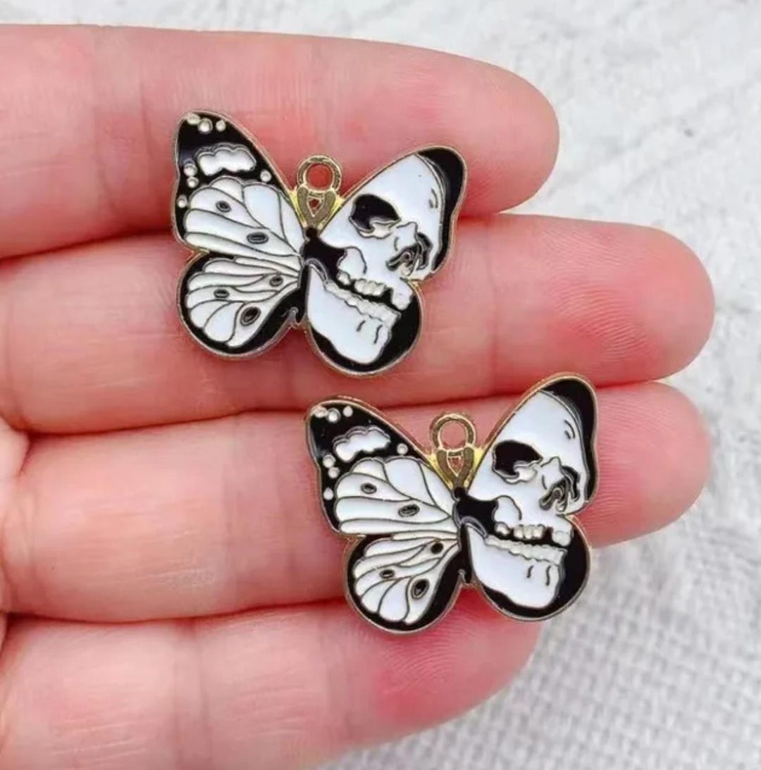 thumbnail image 2 of Butterfly Metal Keychain With Lobster Clasp For Diy Lanyard & Accessories 2 of 9