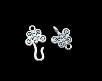 5 Sets Small Butterfly Closures Hook and Eye Butterfly Clasps for Jewelry