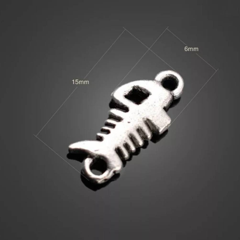 Mini Fishbone Tiny Fish Bone Connectors Fishbone Charms Beach Charms Jewelry Supplies ...