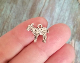 Antique Silver Plated Jewelry Making Charms Sheep Lamb Cabochon Frame Goat Antique Silver Plated Jewelry Making Charms Sheep Lamb Cabochon Frame Goat