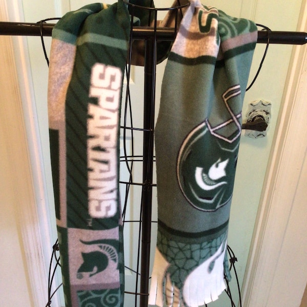 Michigan State Spartans scarf - Custom handmade| Football fanatic | birthday gift | Christmas gift | teacher gift