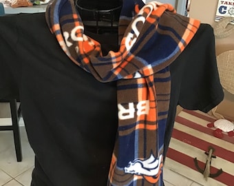 Denver Broncos scarf -custom handmade | Birthday gift | Christmas gift | fathers day gift