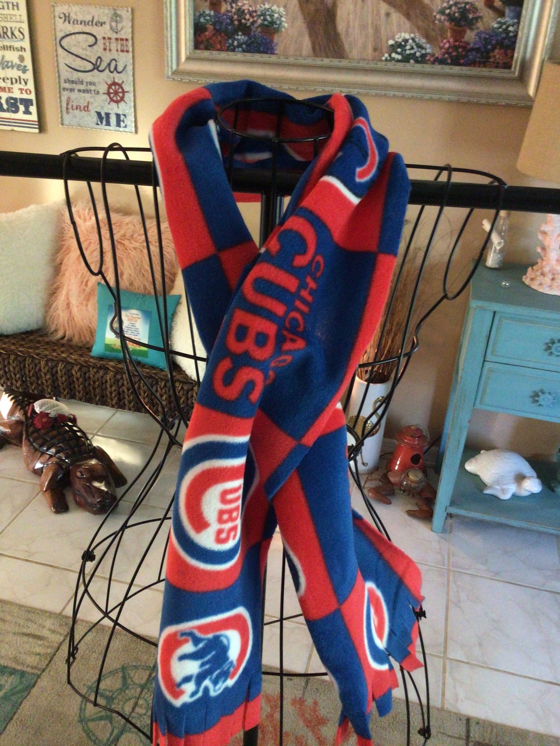 Chicago Cubs scarf Custom handmade birthday gift Etsy