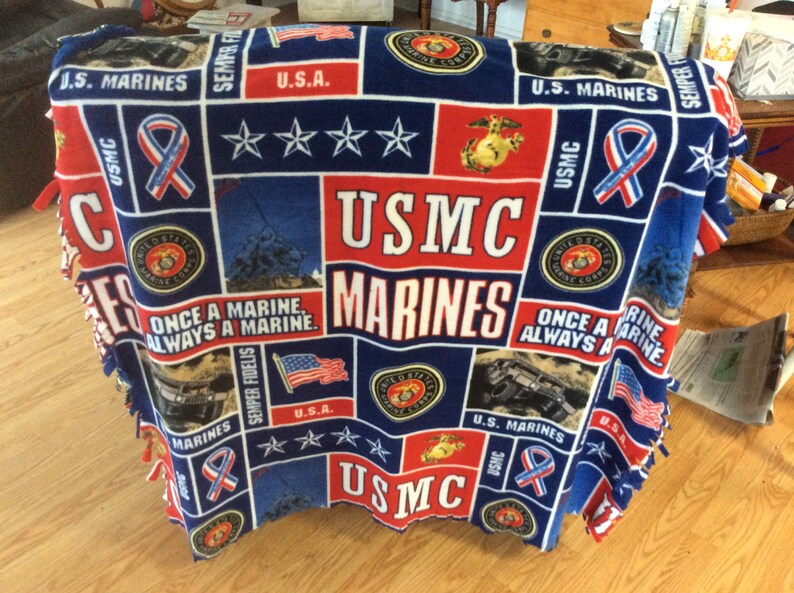 Marines fringed Throw