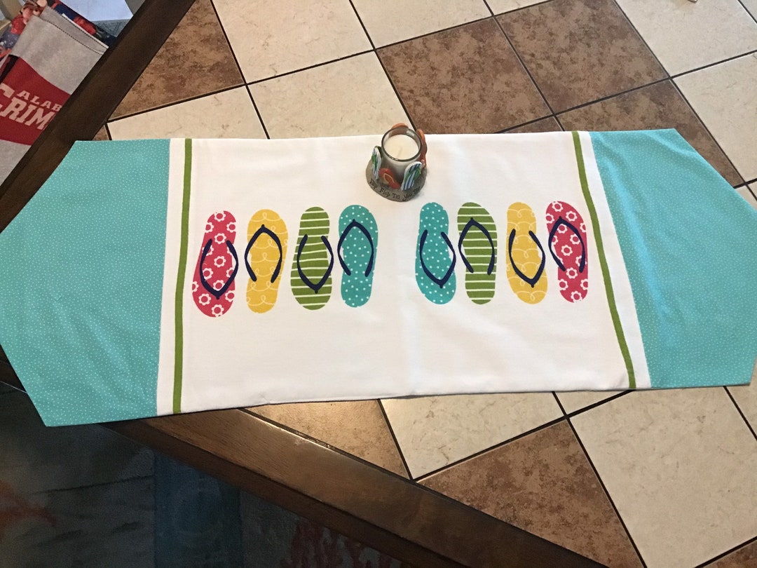 Flipflop Table Runner Etsy