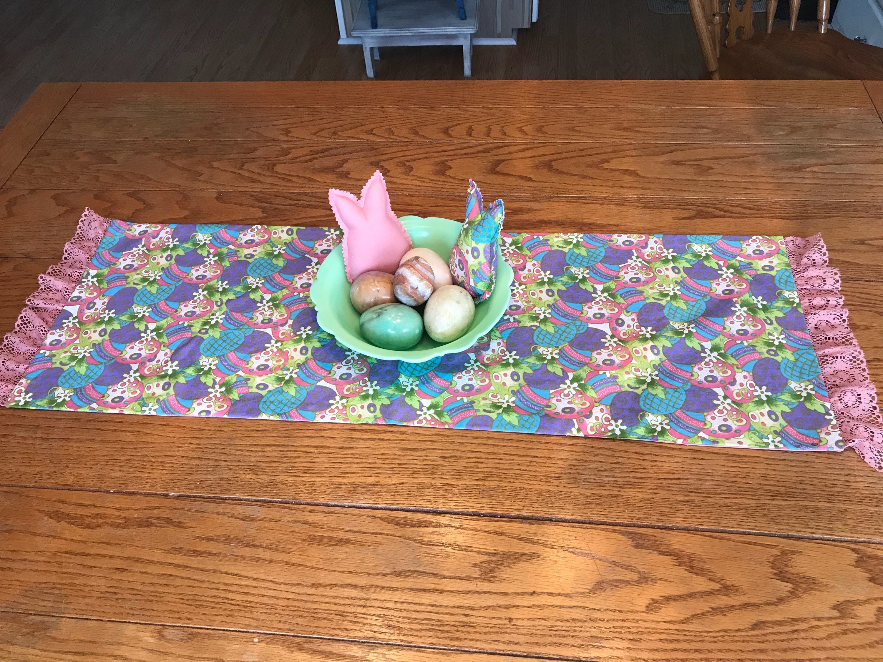 Small Easter Table Runner Custom Handmade Seasonal Decor Etsy