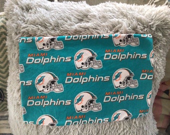 Miami dolphins throw pillow