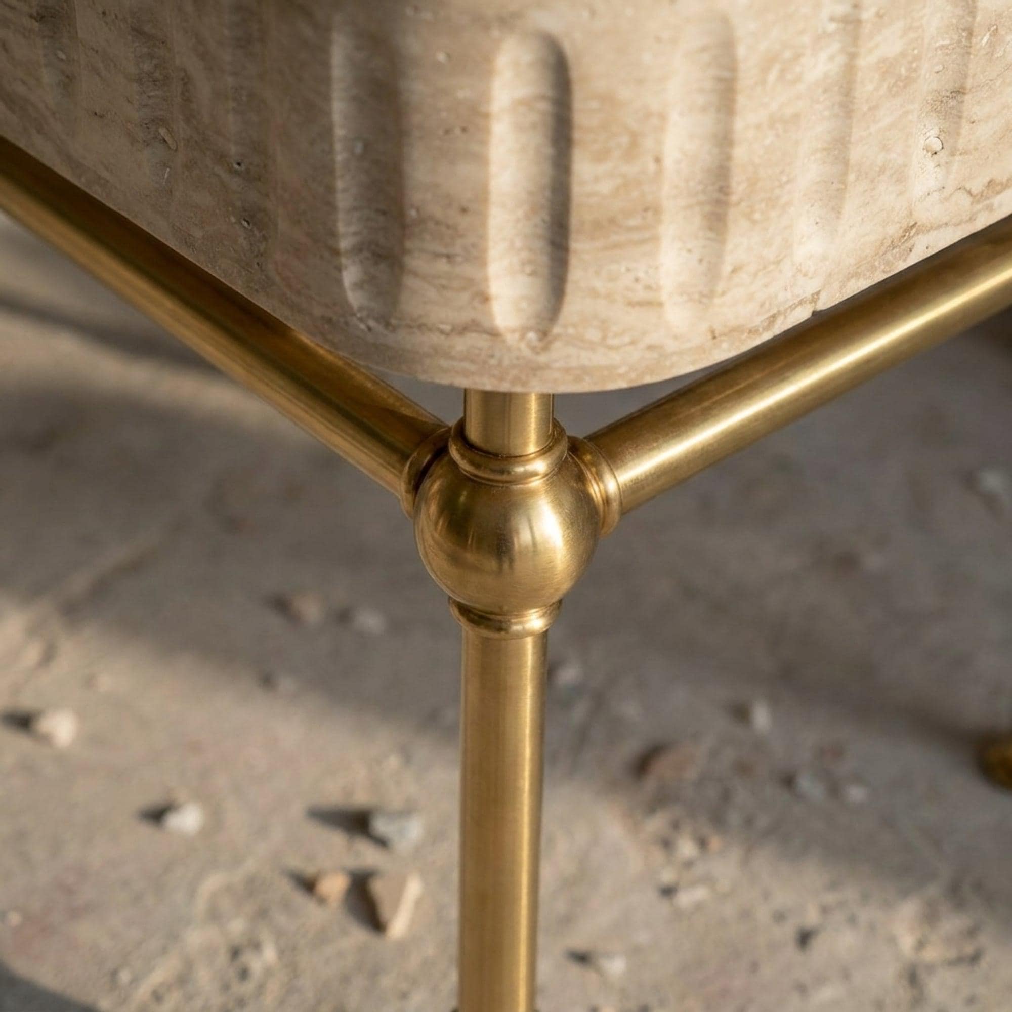 Travertine Marble Sink — view 14