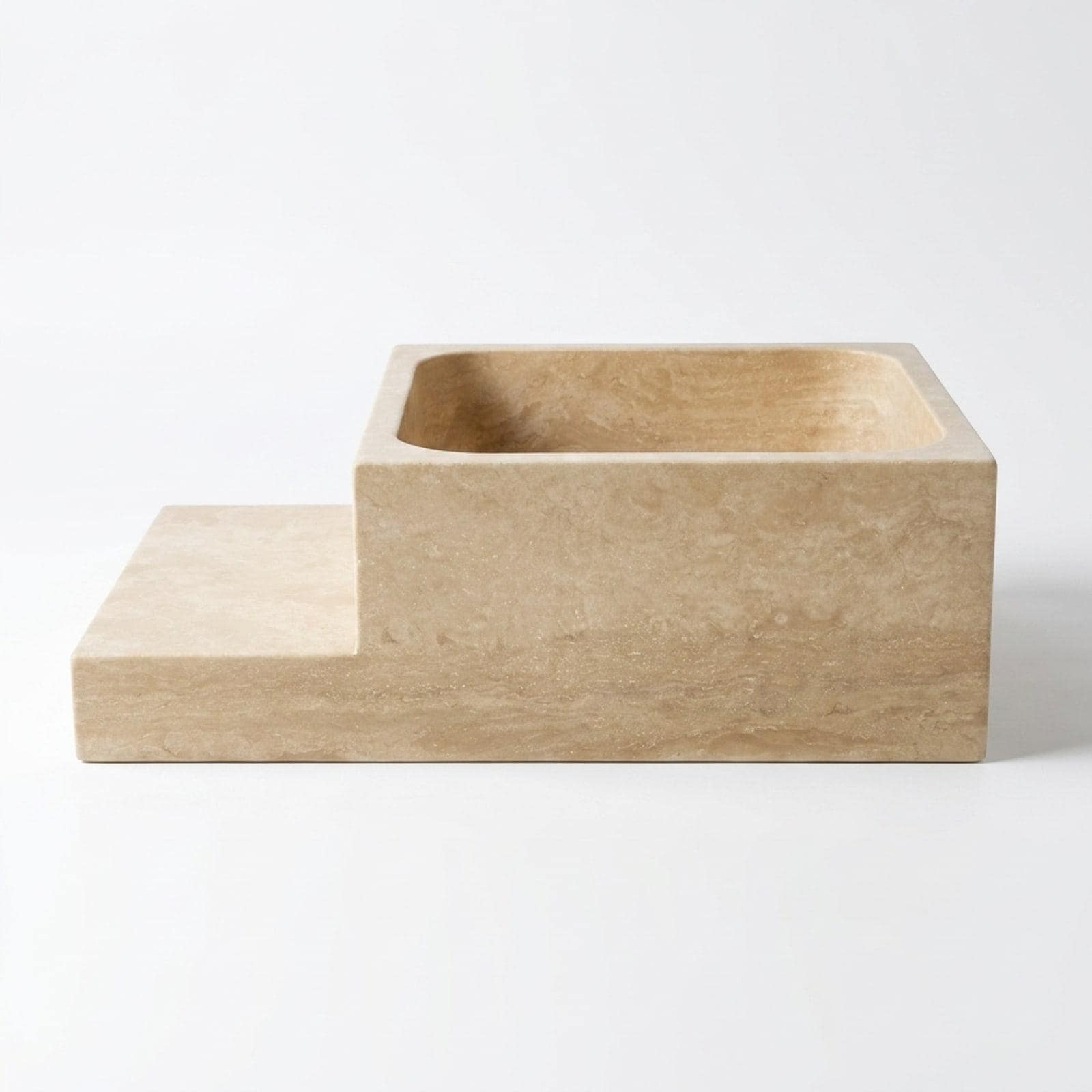 Handmade Travertine Bathroom Sink, Atelier Direct, No Sh…