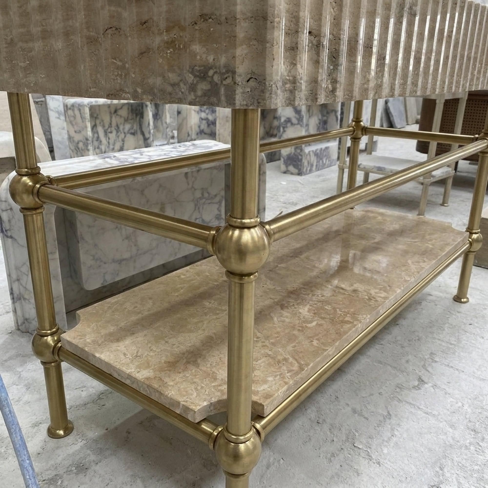 Travertine Marble Sink — view 5
