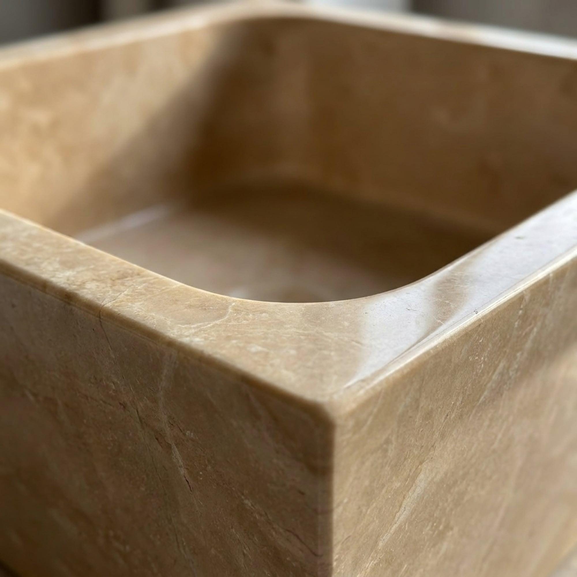 Travertine Marble Sink — view 11