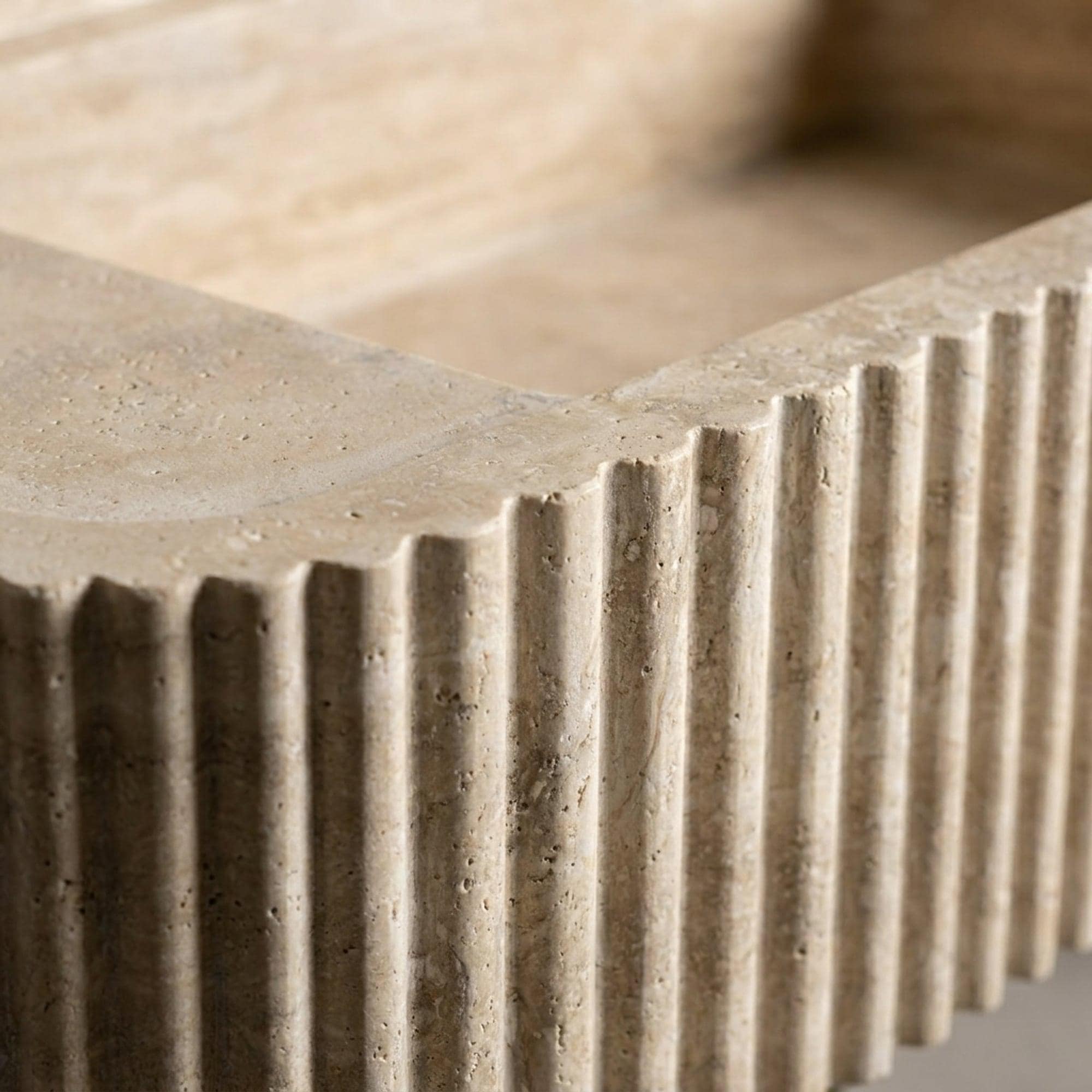 Travertine Marble Sink — view 14