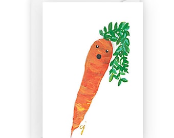 carrot greeting card / art