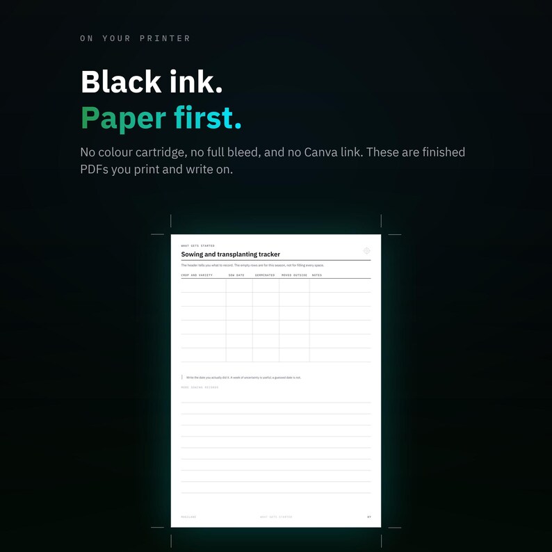 Garden Planner Printable, Seasonal Planting Tracker, Seed Inventory and Harvest Journal PDF image 7