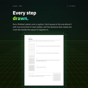 How to Draw Patterns Printable, Step by Step Beginner Pattern Practice Sheets PDF image 2
