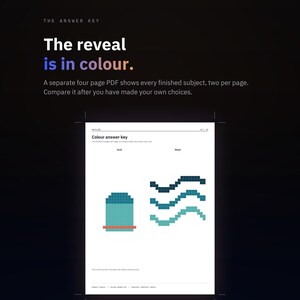 Mindful Mosaic Color by Number Printable, 8 Adult Geometric Pixel Coloring PDF image 5