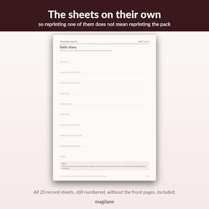 Childminder Paperwork EYFS Records - 20 numbered sheets, register, accident, sleep, medication, A4 image 7