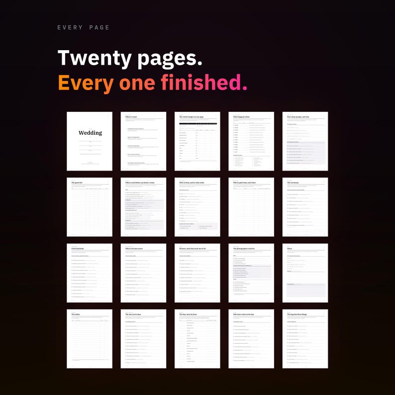 Wedding Planner Printable, Wedding Planning Binder PDF, Budget Tracker, Guest List, Checklist, Instant Download image 2