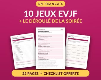Jeux enterrement vie de jeune fille à imprimer - 10 jeux EVJF et déroulé