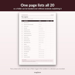 Childminder Paperwork EYFS Records - 20 numbered sheets, register, accident, sleep, medication, A4 image 2