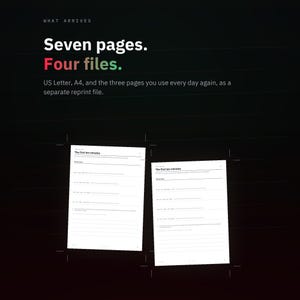 ADHD Focus and Routine Printable, 7 Page Daily Planner, Black Ink PDF image 8