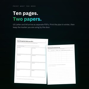 Garden Planner Printable, Seasonal Planting Tracker, Seed Inventory and Harvest Journal PDF image 5