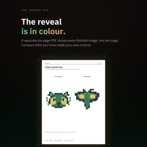 Mysteriöser Garten: Ausmalen nach Zahlen zum Ausdrucken, 12 Pixel-Malvorlagen für Erwachsene (PDF) Bild 5