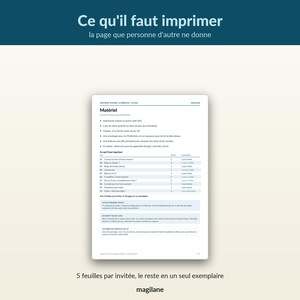 Jeux baby shower à imprimir - 10 jeux en français et le déroulé imagen 8