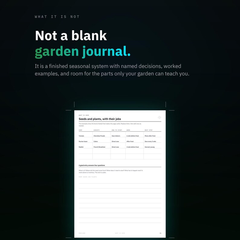 Garden Planner Printable, Seasonal Planting Tracker, Seed Inventory and Harvest Journal PDF image 8