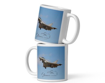 Typhoon Jet Fighter Mug: Ceramic Coffee Cup (11 oz)