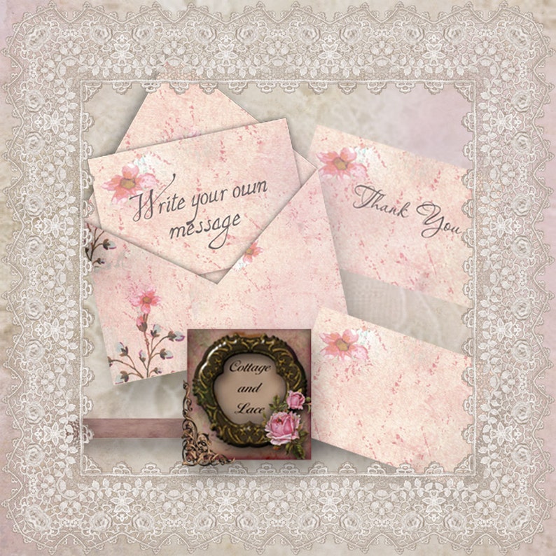 Digital Greeting Cards Digital Paper Digital Embellishments 1401 Printable Downloads No Scrapbooking