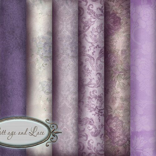 Purple Digital Paper Scrapbook Papers Wallpaper Background - Etsy