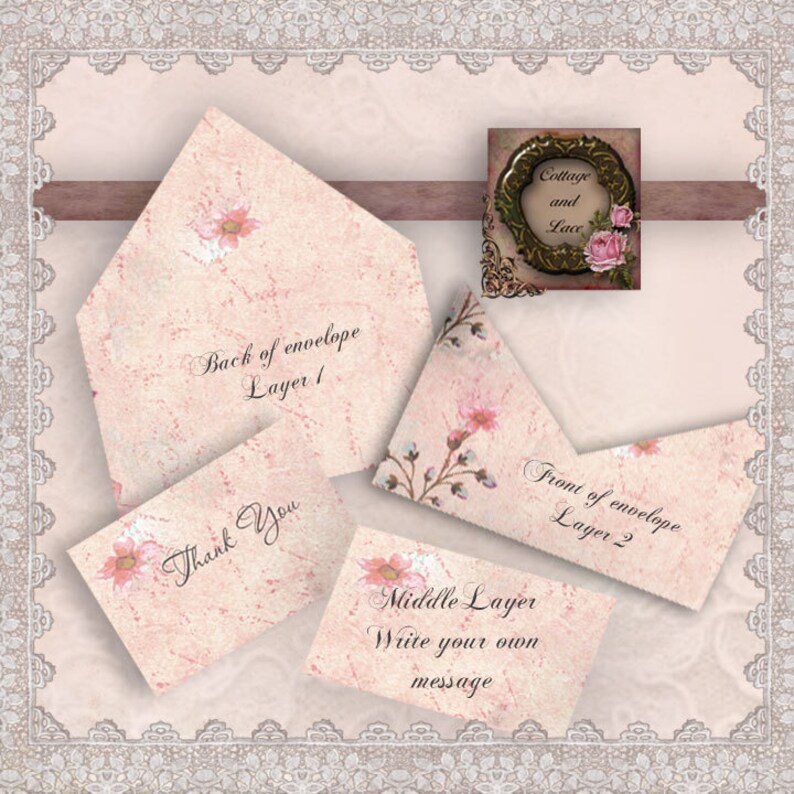 Digital Greeting Cards Digital Paper Digital Embellishments 1401 Printable Downloads No Scrapbooking