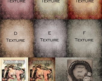 Digital Textures Overlays, Digital Background and Paper Pack No. 1505
