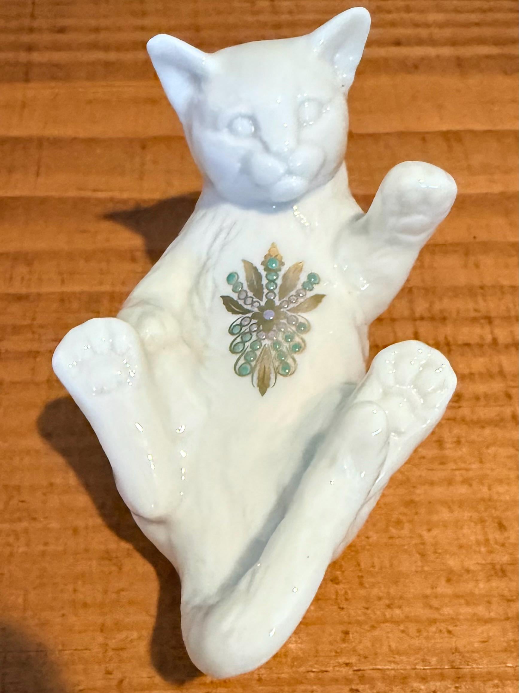 Lenox Cat Figurine - Etsy