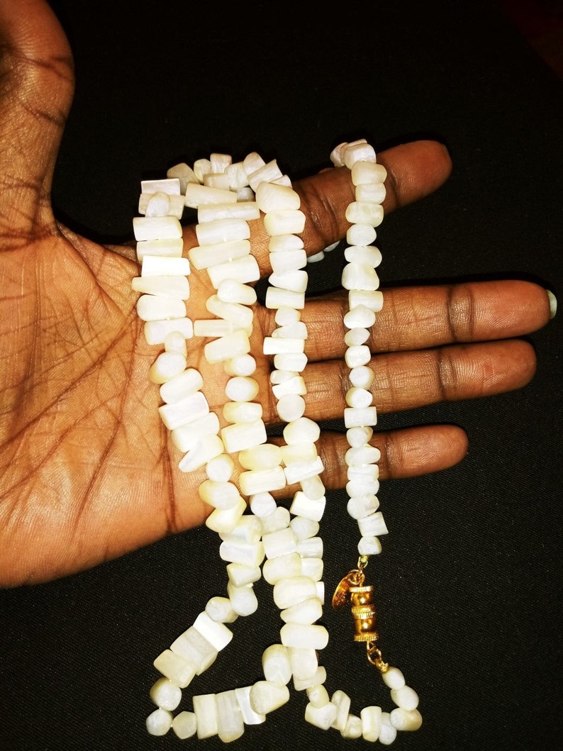 Les Bernard Mother Of Pearl Necklace Exquisite 1960/'s Beauty