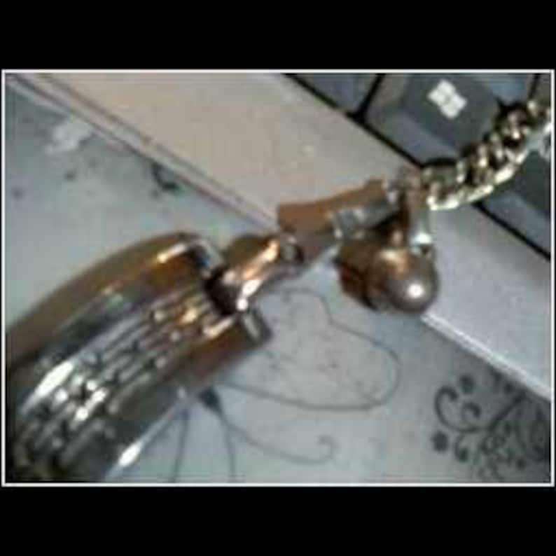 Vintage Silver Tone Etched Choker And Matching Bracelet