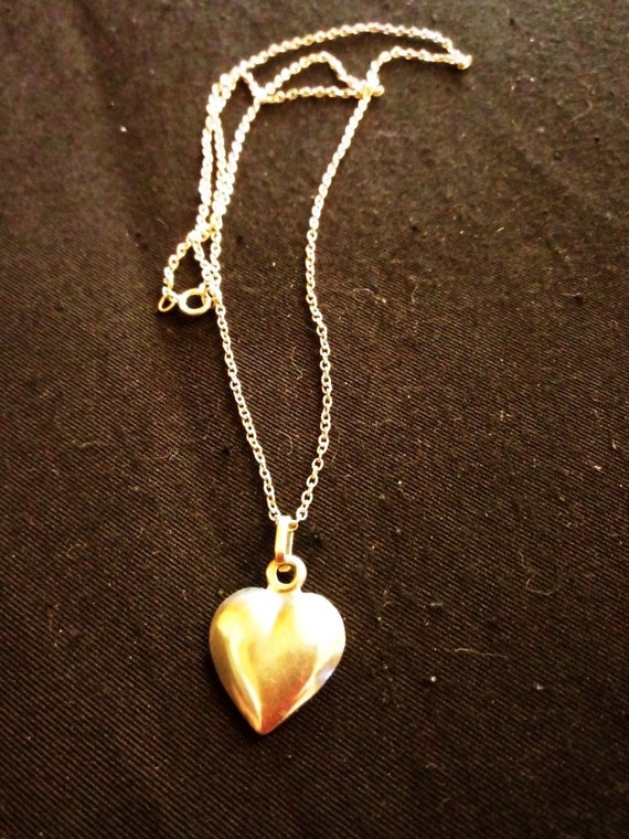 Sterling Silver Hallmarked Heart Pendant With 925 