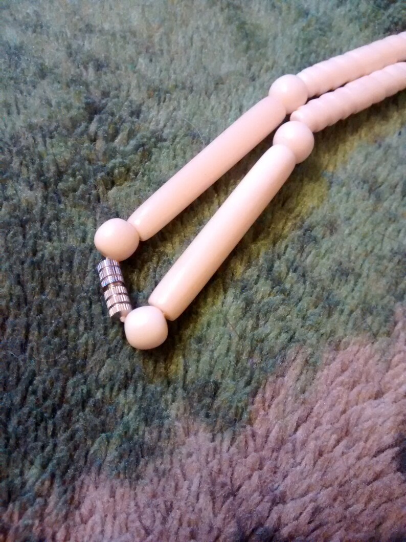 Tribal Faux Carved Bone Tribal Necklace 17 34 Inches