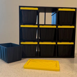 Mini-förvaringsställ | 2 alternativ - Passar Costco/Lowes mini-väskor och mina små mini-väskor | 2x2 eller 3x3, (endast ställ)
