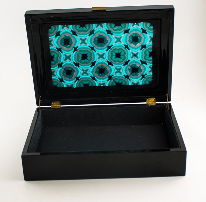 Unique Jewelry Box for Women Keepsake Box Black Lacquer Etsy