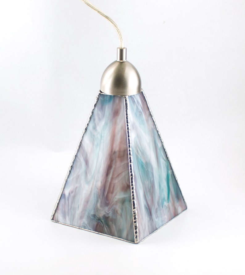 Stained Glass Pendant Lighting Ceiling Fixture Glass Shade Etsy