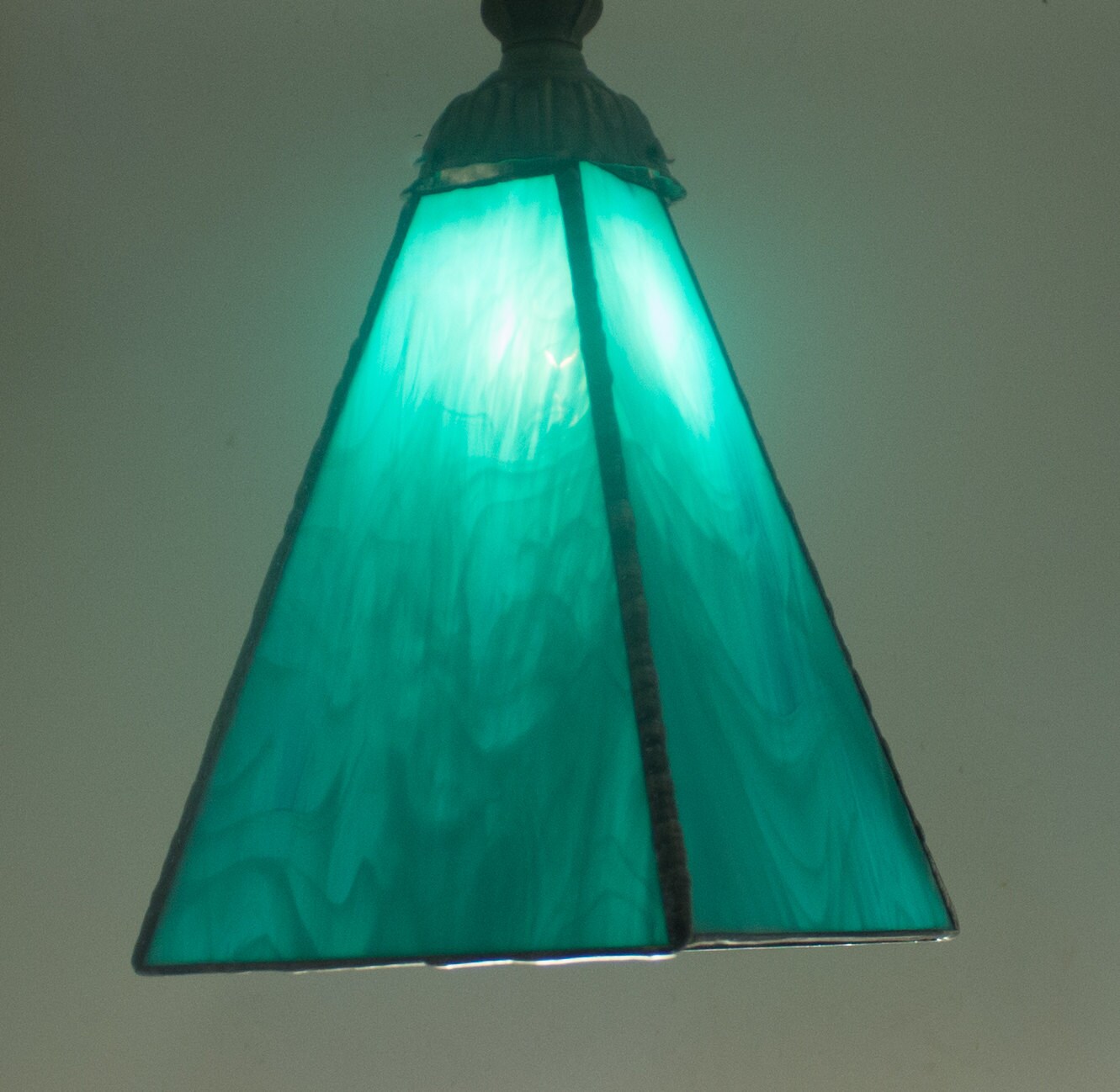 Stained Glass Pendant Lighting Ceiling Fixture Modern Etsy